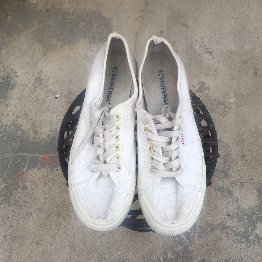 Platform Superga White Sneakers